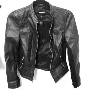 Faux leather jacket